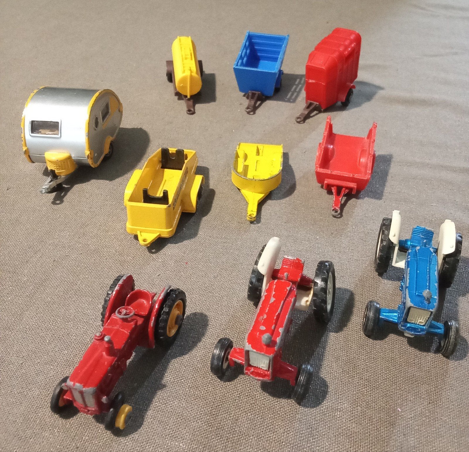 Lesney, Majorette, Siku: Vintage Tractoren en Hangers, Ophalen of Verzenden