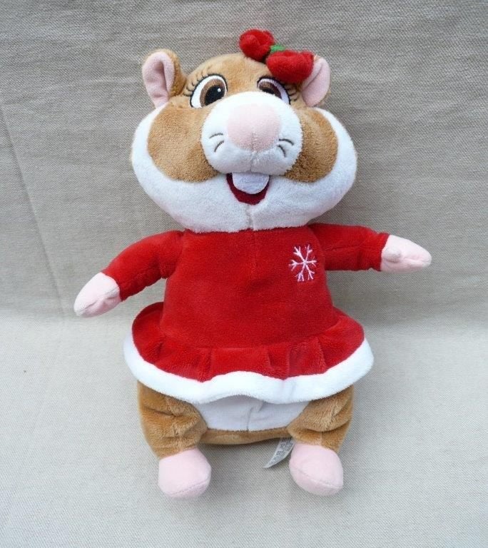 Hamster met rood ijspret ballerina jurkje. Albert heijn., Kinderen en Baby's, Speelgoed | Knuffels en Pluche, Ophalen of Verzenden
