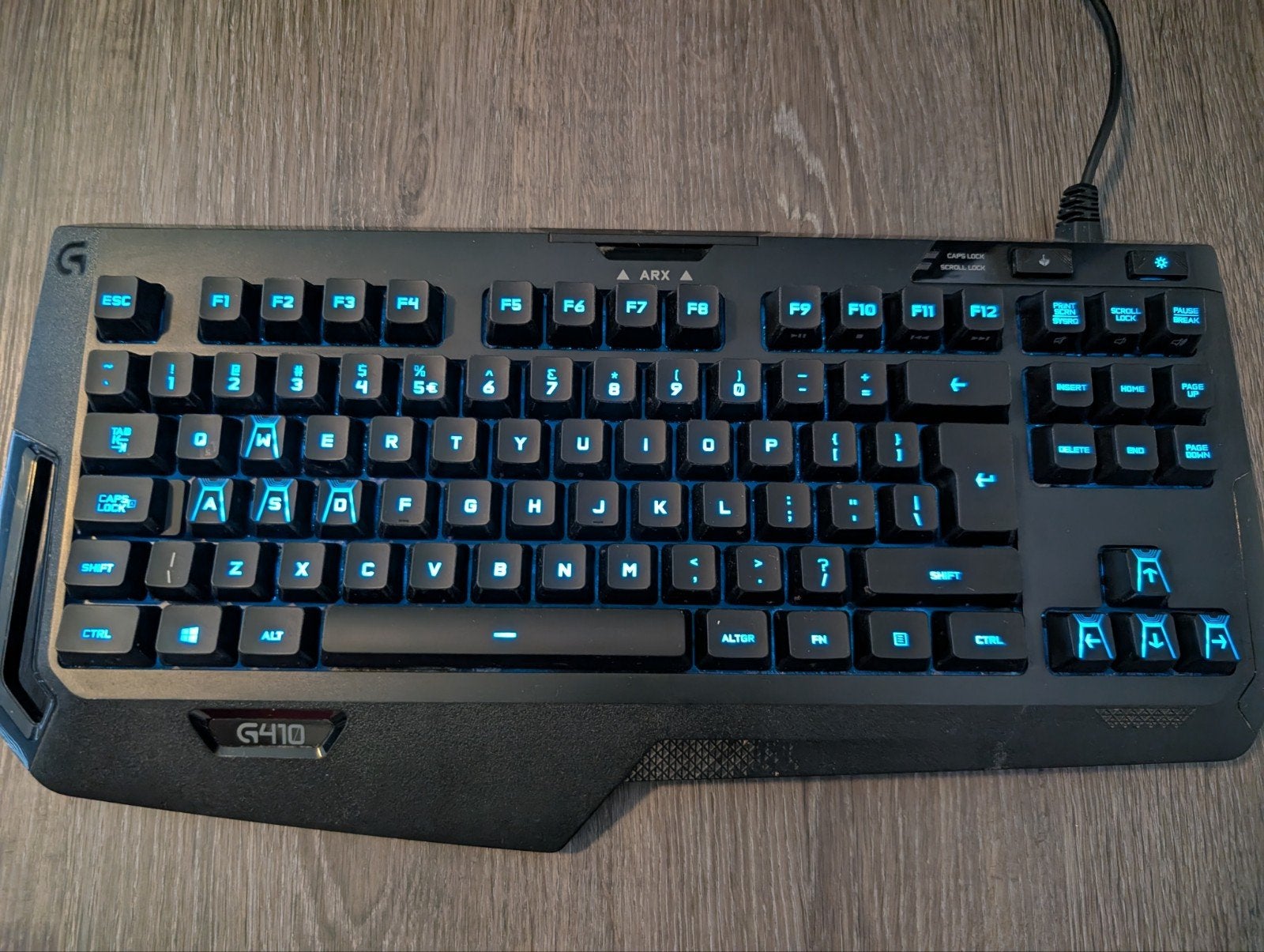 Logitech G410 Atlas Spectrum RGB Gaming Toetsenbord, Ophalen, Gebruikt, Logitech, Verlichte toetsen
