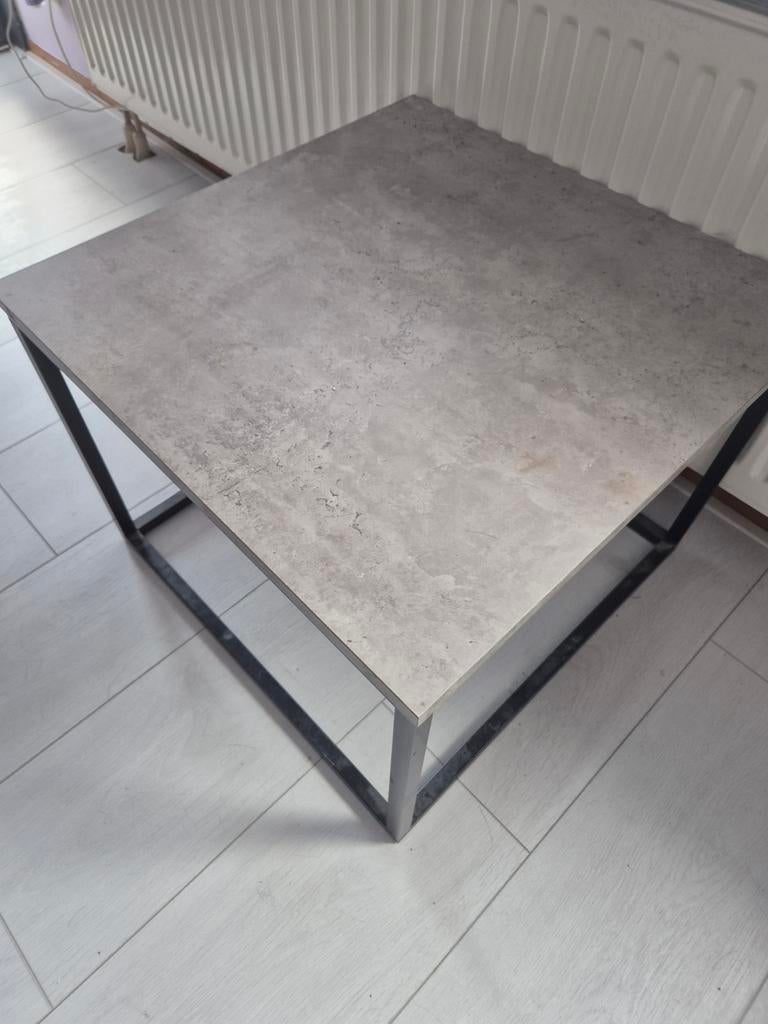 Salontafel 60x60, Huis en Inrichting, Tafels | Salontafels, 50 tot 100 cm, Vierkant, Metaal, Minder dan 50 cm