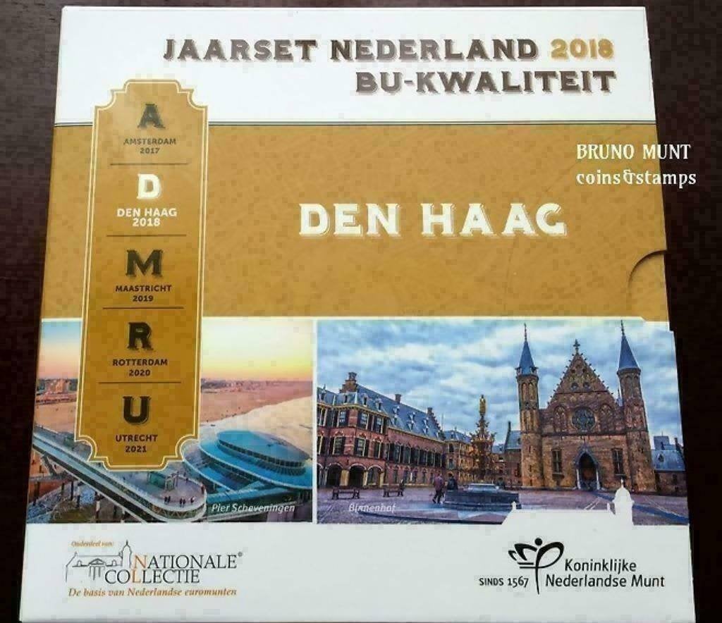 Jaarset Nederland 2018 BU-kwaliteit - Thema Den Haag, Postzegels en Munten, Munten | Nederland, Verzenden, Koningin Beatrix, Euro's