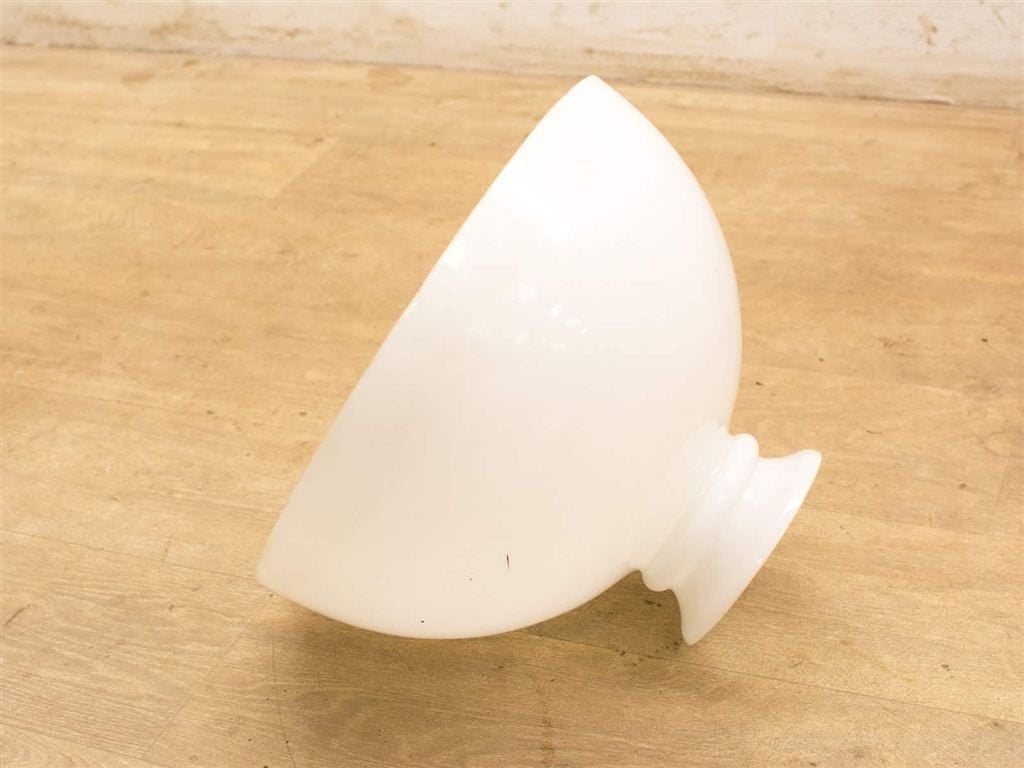 opaline lampenkap 26575, Huis en Inrichting, Gebruikt, Wit, Rond, Ophalen of Verzenden