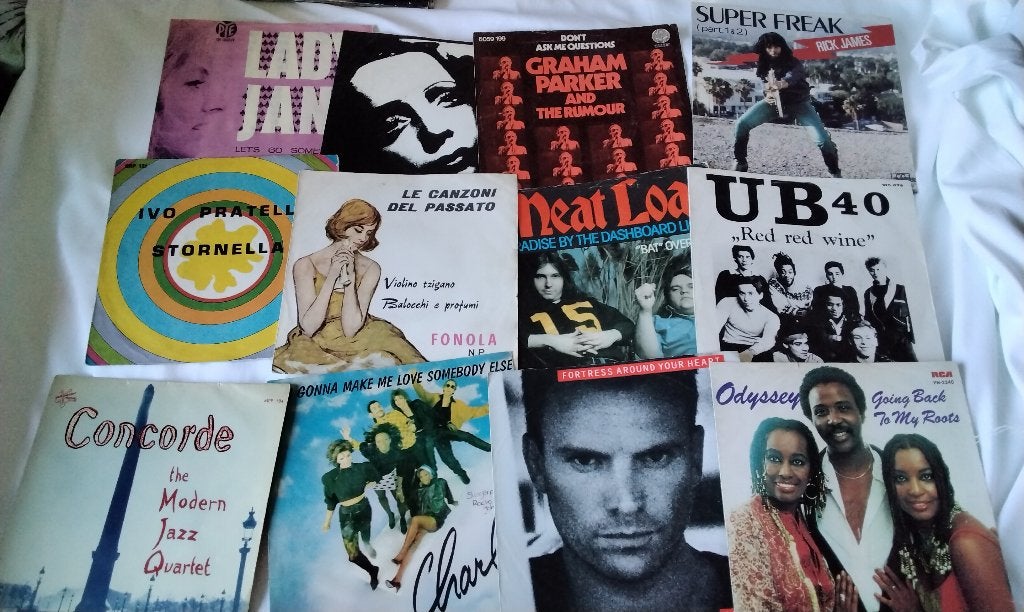 Grote Collectie Lege HOEZEN single Partij 117 stuks, Ophalen, Gebruikt, Overige genres, Single