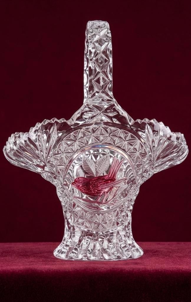 Hofbauer Kristallen Mand "Byrdes" Collectie - Robijnrode Vog, Ophalen of Verzenden