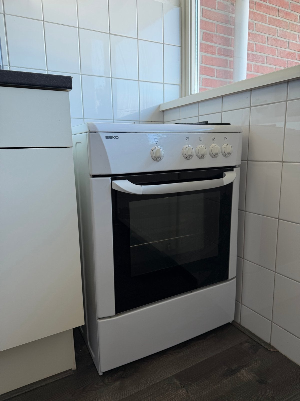 Gasfornuis met oven, Ophalen, Gebruikt, 4 kookzones, Gas
