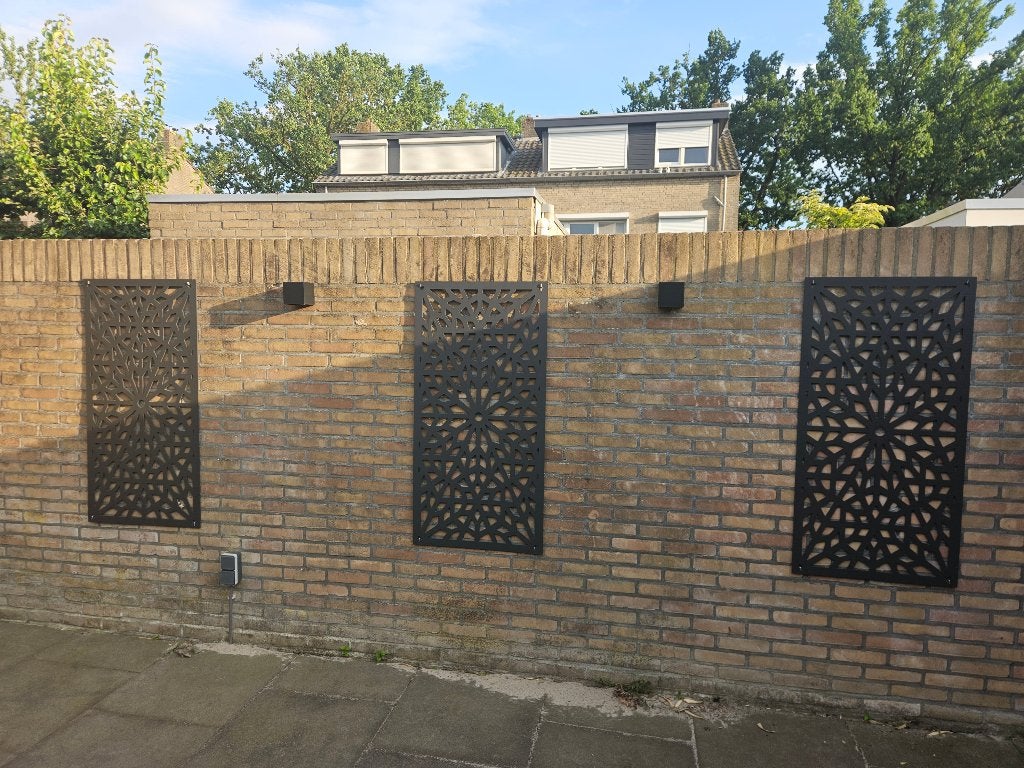 Wanddecoratie tuin (3 delig), Ophalen, Gebruikt
