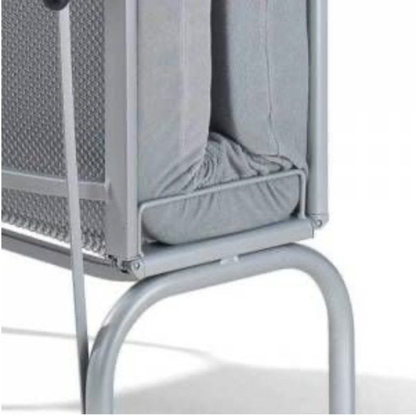 vouwbed logeerbed, 90 cm, Eenpersoons, Zo goed als nieuw, Crème