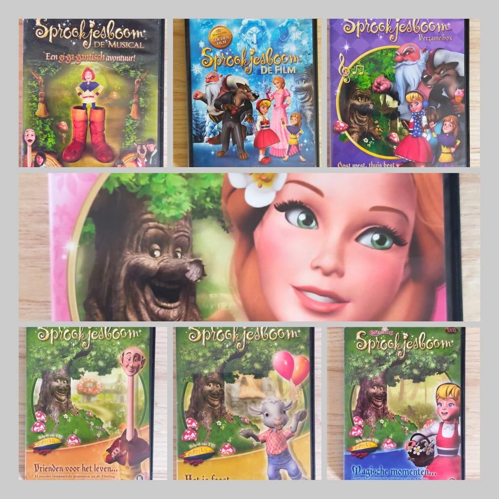 Efteling Sprookjesboom DVD pakket - 7 stuks, Cd's en Dvd's, Dvd's | Kinderen en Jeugd, Ophalen of Verzenden