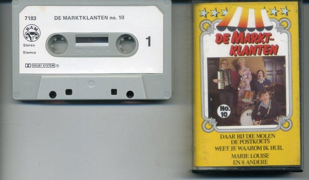 De Marktklanten – No. 10 12 nrs cassette ZGAN, Cd's en Dvd's, Cassettebandjes, 1 bandje, Ophalen of Verzenden, Zo goed als nieuw