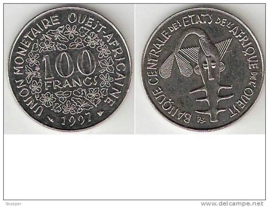 west african state 100 francs 1997 km 4 xf+, Ophalen of Verzenden, Overige landen, Losse munt