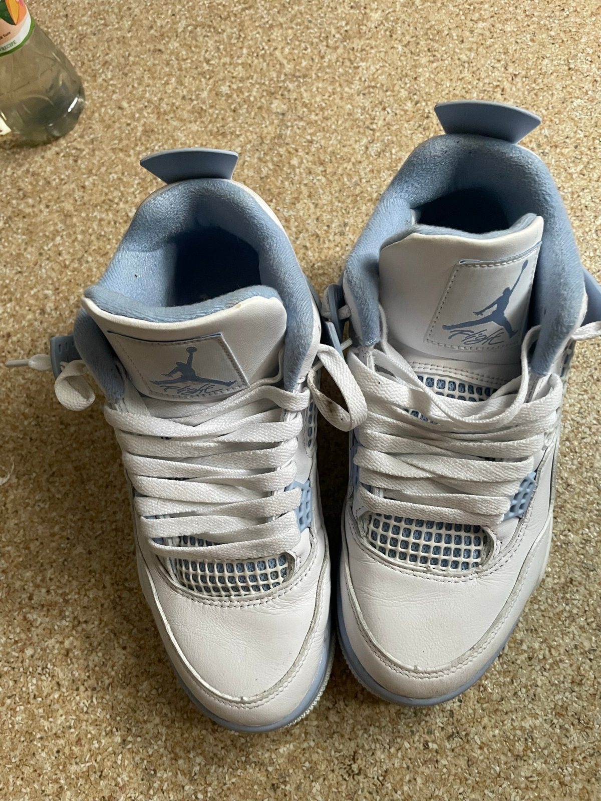 Nike Air Jordan 4 Retro University Blue - Maat 38, Wit, Ophalen of Verzenden, Sneakers of Gympen, Gedragen