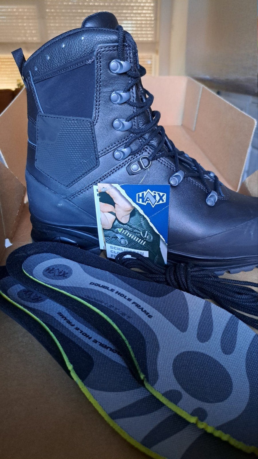 Twee paar Haix laarzen, maat 44 (280B&280M) 
Nieuw in doos, Ophalen, Nieuw, Zwart, Boots