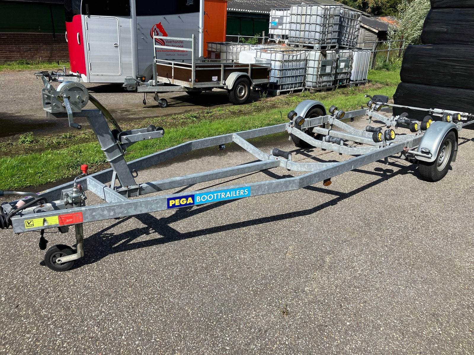 Pega 1350 Boottrailer, Watersport en Boten, Boottrailers, Ophalen, Minder dan 1500 kg, Overige typen, Minder dan 6 meter