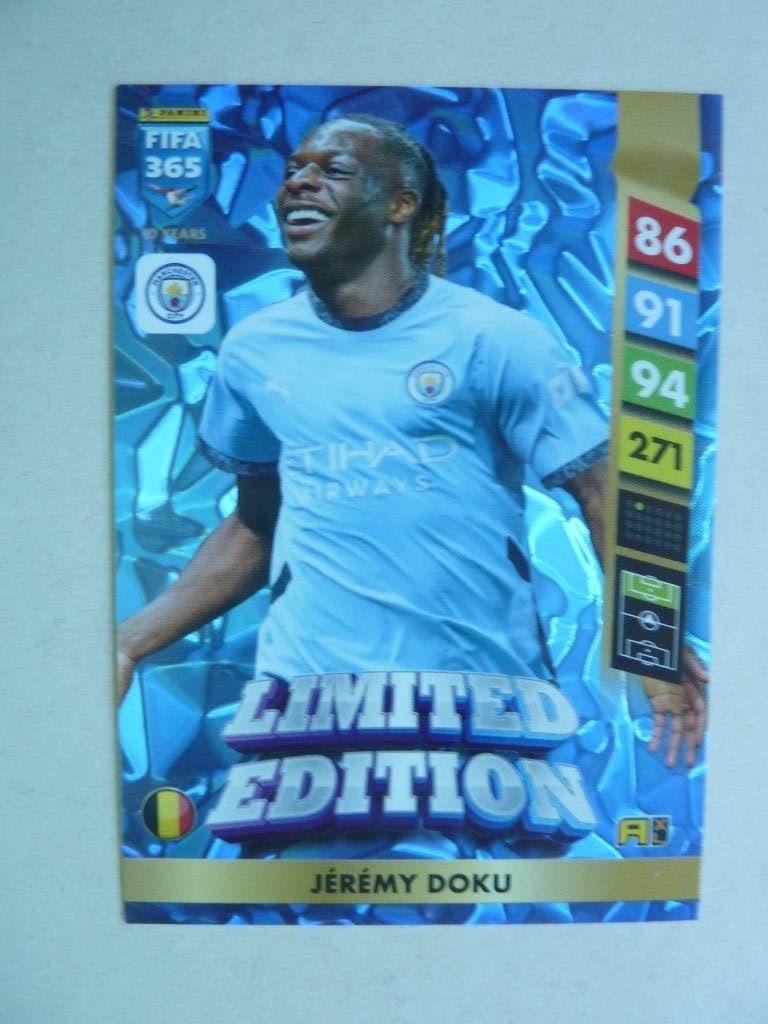 Panini Fifa 365 card  Jeremy.Doku  Limited Edition, Verzamelen, Sportartikelen en Voetbal, Ophalen of Verzenden, Zo goed als nieuw