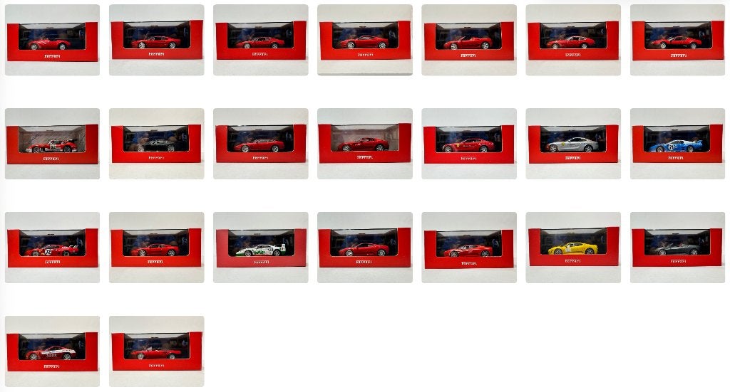 IXO-models: Ferrari o.a. 288, 360, 575, 612, BB512, F40 F430, Hobby en Vrije tijd, Ophalen of Verzenden, Zo goed als nieuw, Auto