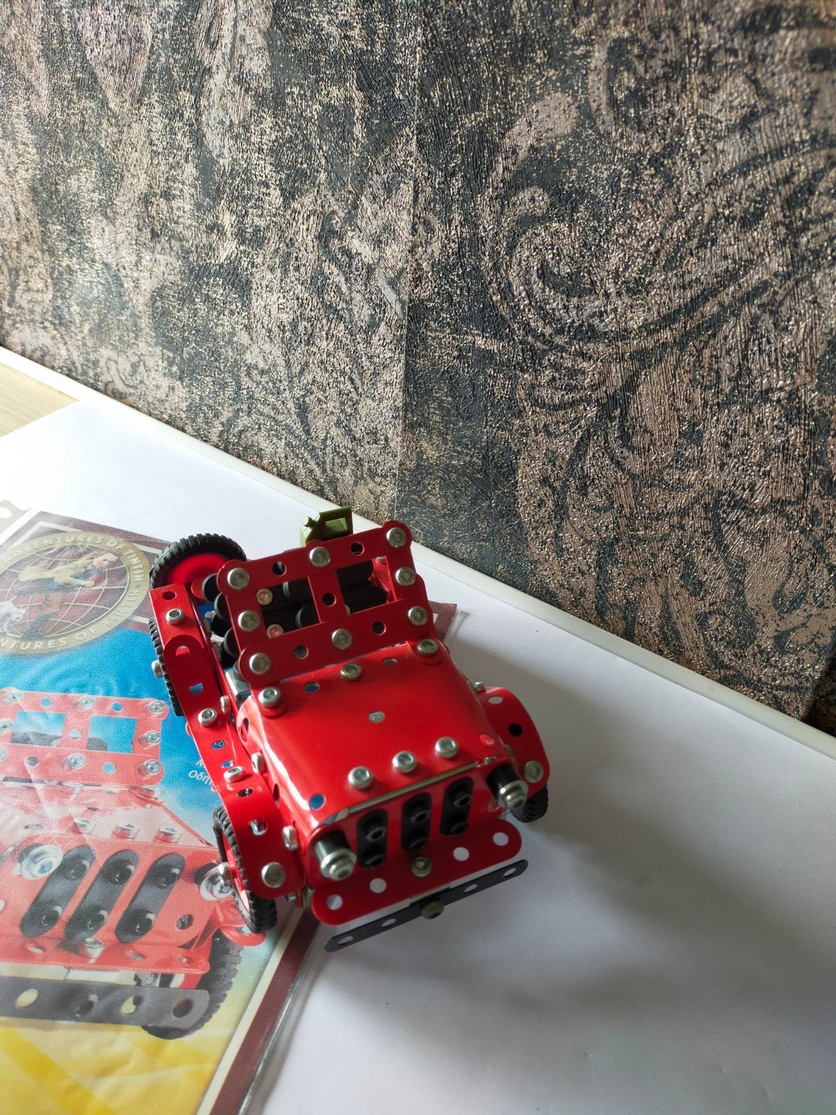 Meccano Kuifje Jeep met Bouwinstructie, Ophalen of Verzenden, Gebruikt