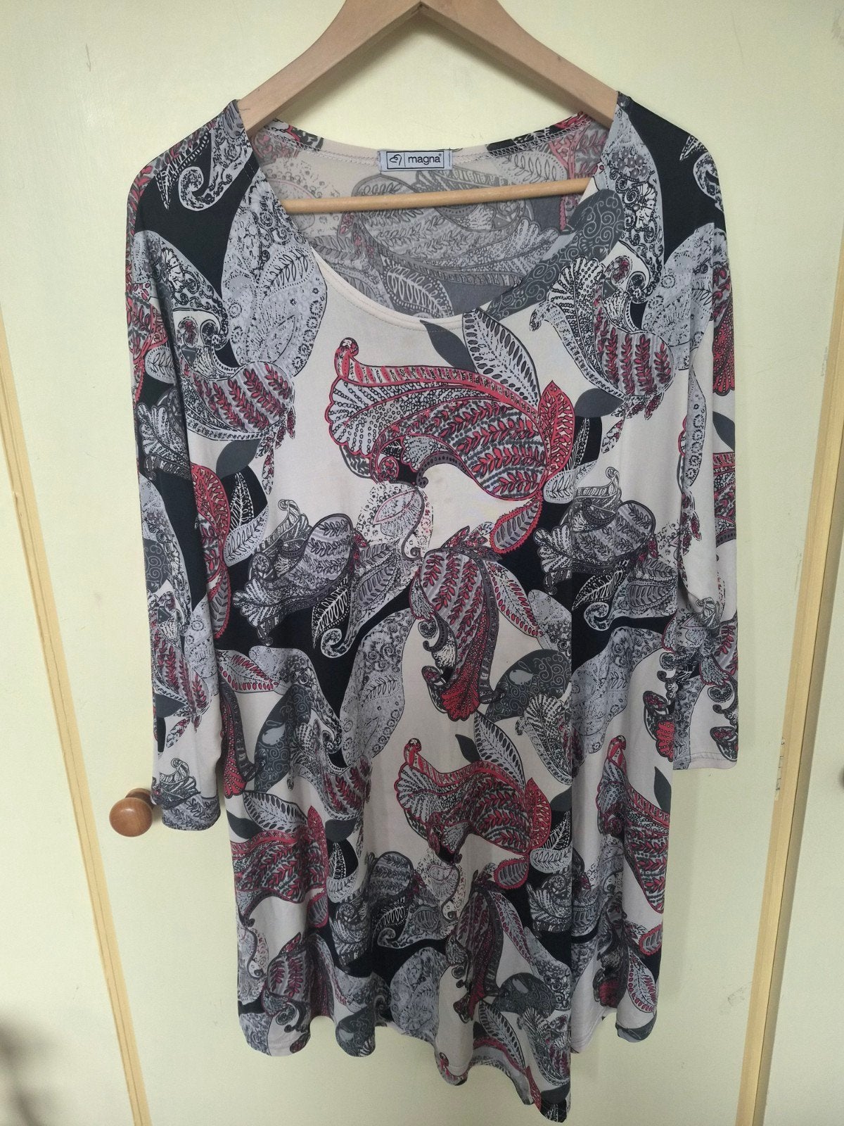 Magna Tuniek met Paisley Print - Maat xxl, Meerkleurig, Maat 46/48 (XL) of groter, Ophalen of Verzenden, Magna