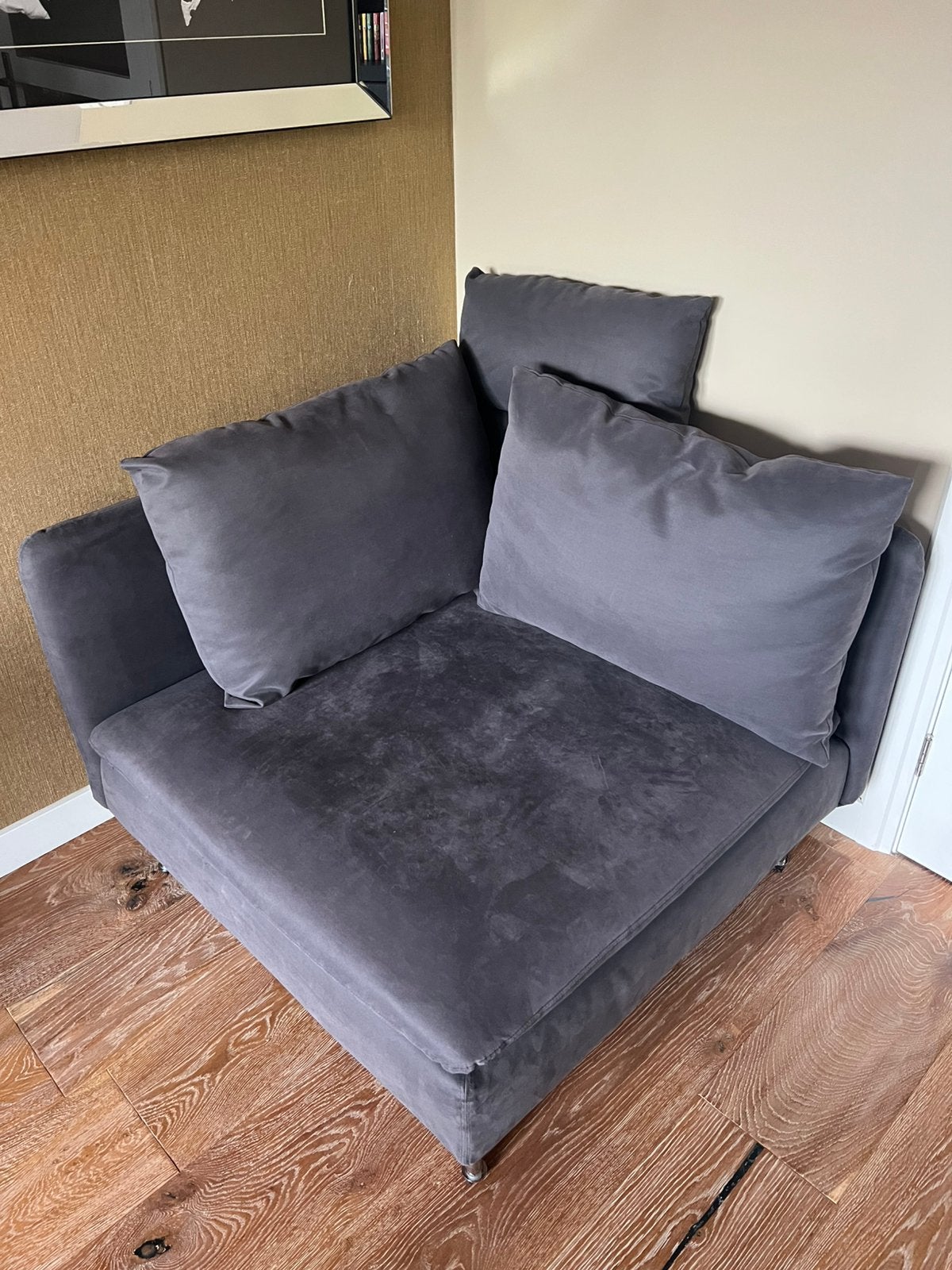 Hoek poef, Ophalen, Zo goed als nieuw, Eenpersoons, Minder dan 150 cm