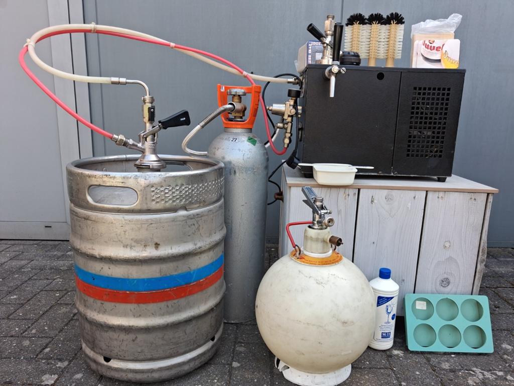 Bier Tapinstallatie met CO2 en Fusten, Witgoed en Apparatuur, Ophalen of Verzenden, Gebruikt