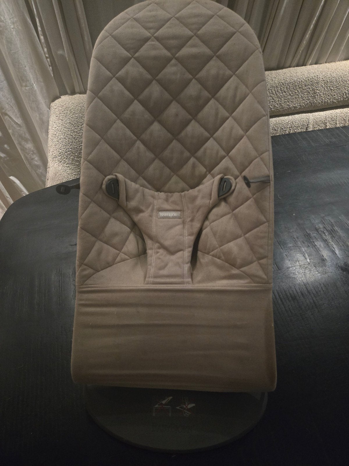 Babybjorn Wipstoeltje Beige, Ophalen of Verzenden, Gebruikt