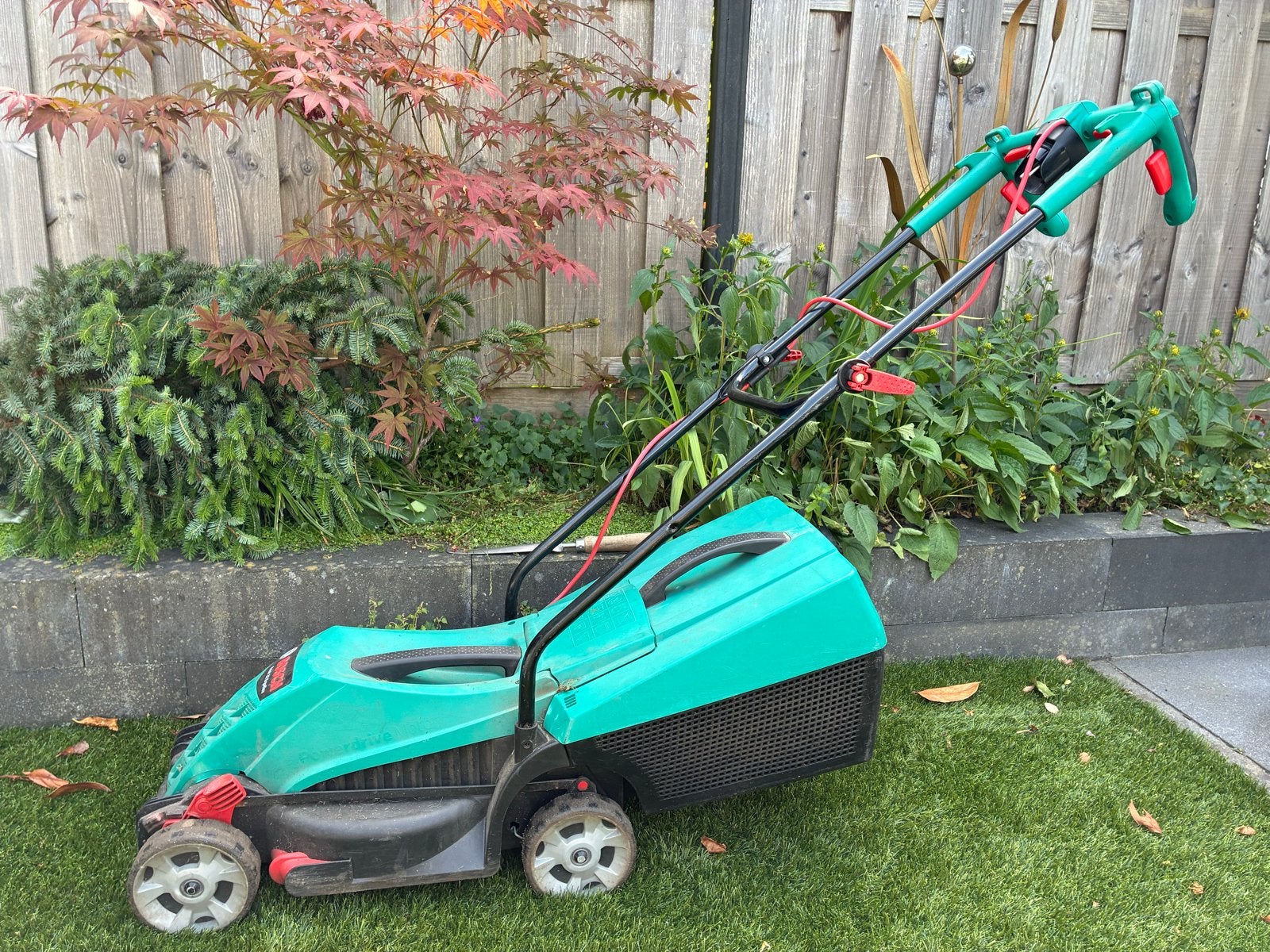 Bosch Rotak 32 ErgoFlex Elektrische Grasmaaier, Cirkelmaaier, Gebruikt, Elektrische grasmaaier, Ophalen of Verzenden