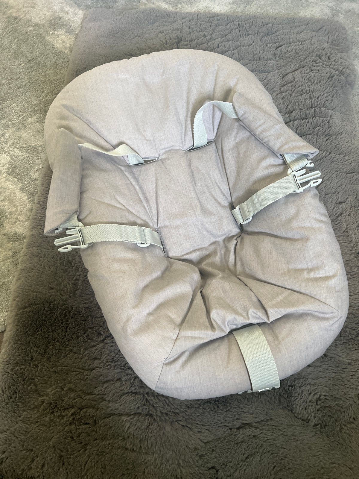 Stokke Trip Trapp Newborn Set met speelgoedhanger, Ophalen of Verzenden, Gebruikt, Meegroeistoel, Gordel(s)