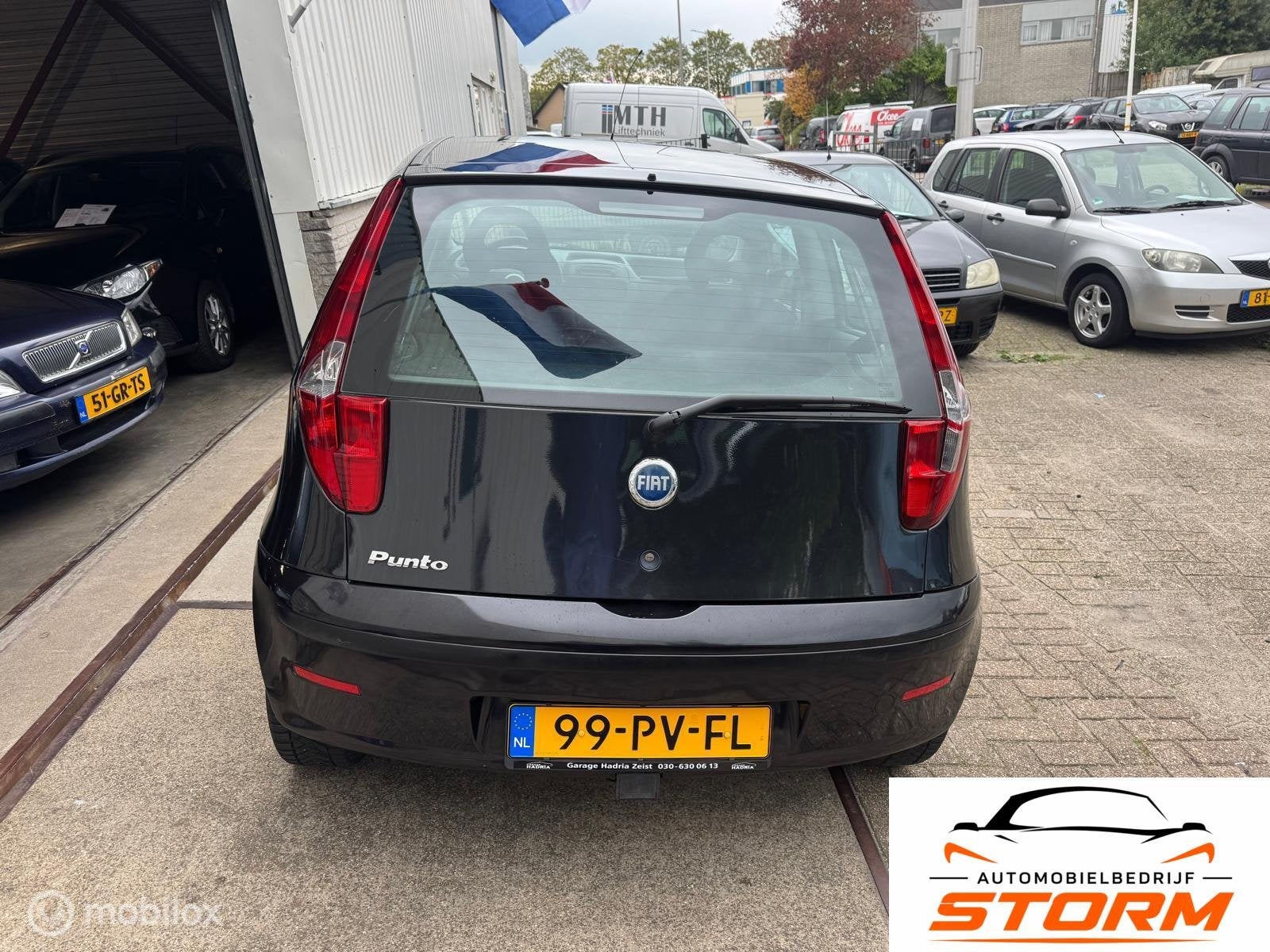 Fiat Punto 1.2 Navigator, Auto's, Gebruikt, 4 cilinders, Zwart, Origineel Nederlands