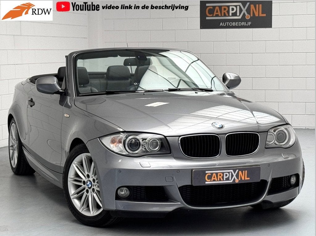 BMW 1 Serie Cabrio 118i M Sport Edition 2011, Keyless, Xenon, Euro 5, Achterwielaandrijving, Zwart, 4 stoelen