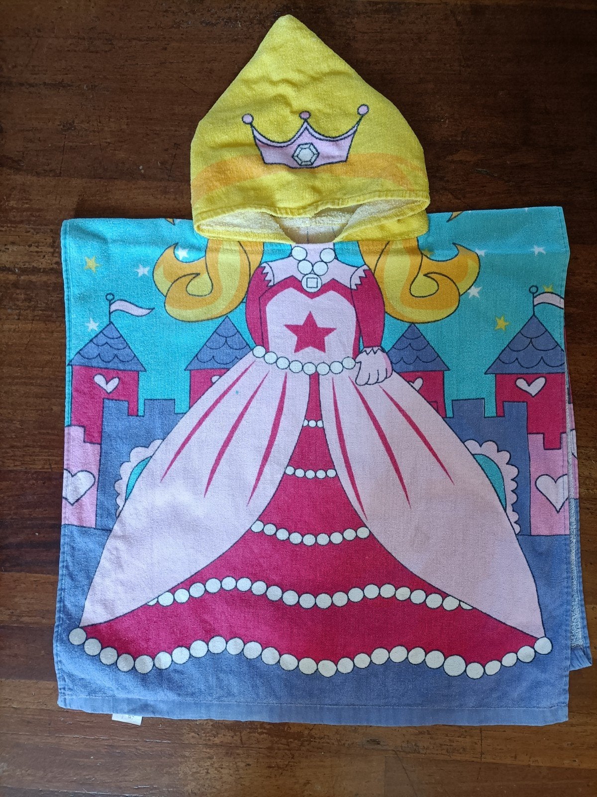 Cinderella badponcho met capuchon voor meisjes, Ophalen of Verzenden, Zo goed als nieuw, Cinderella Collections, Meisje