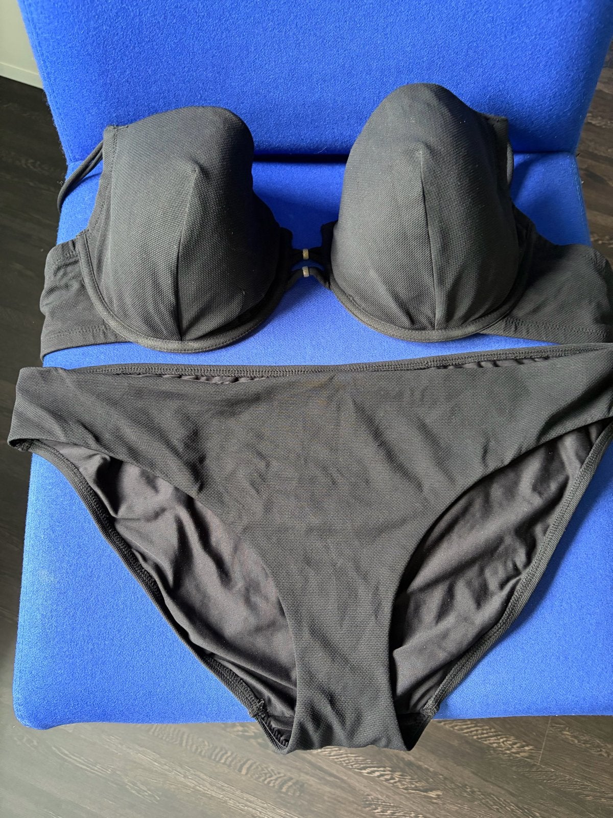 Hunkemöller Bikini Zwart - gedragen, Ophalen of Verzenden, Gedragen, Zwart, Bikini
