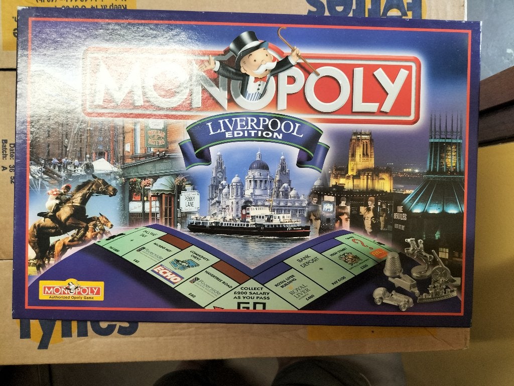 Monopoly Liverpool, Verzenden, Zo goed als nieuw, Hasbro