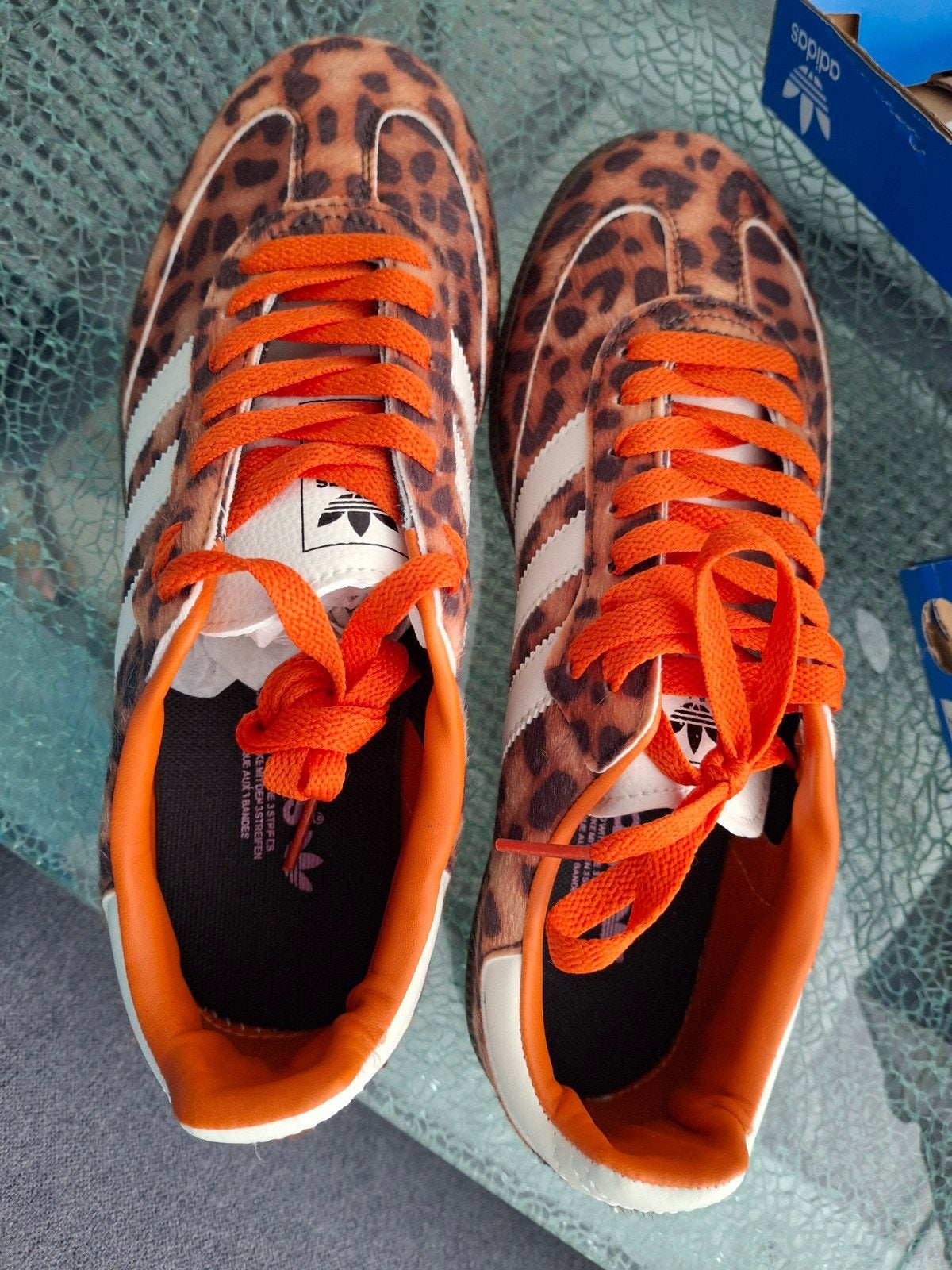 Adidas Samba OG Leopard Print Sneakers, Kleding | Dames, Bruin, Nieuw, Sneakers of Gympen, Verzenden