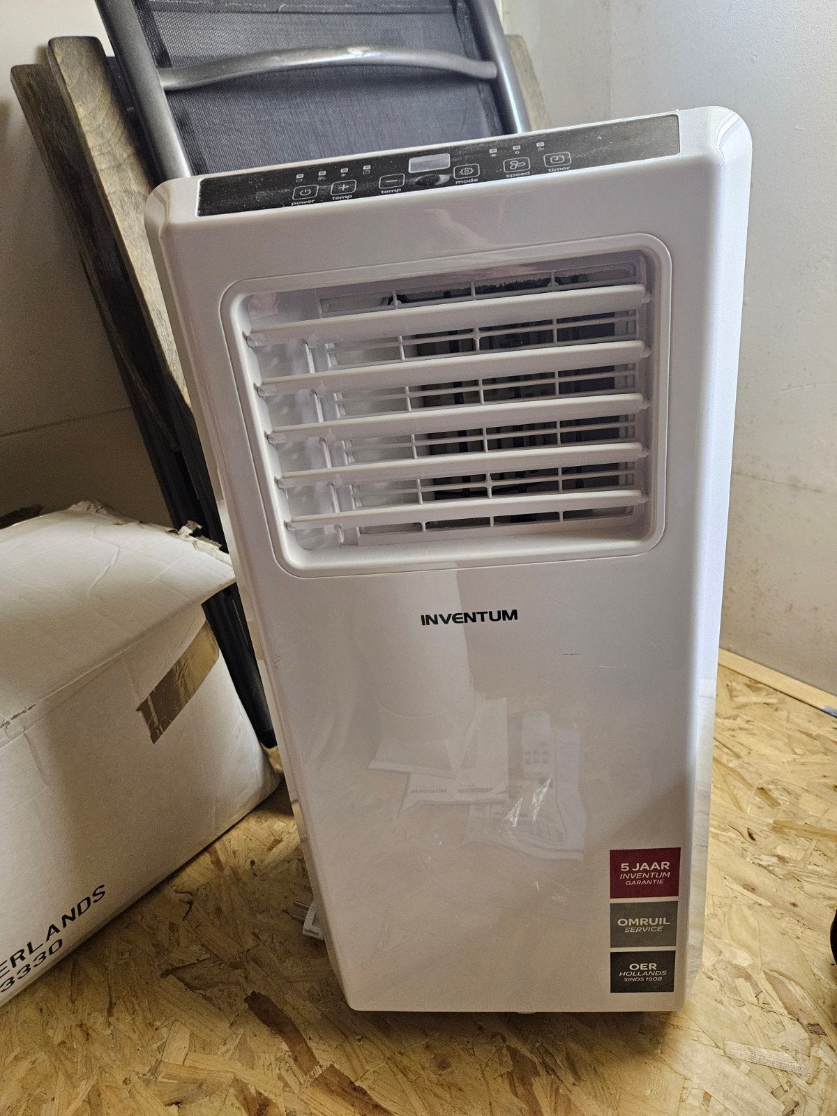 Inventum Mobiele Airco AC701 - Zo goed als nieuw, Witgoed en Apparatuur, Ophalen, Minder dan 60 m³, 3 snelheden of meer, Zo goed als nieuw