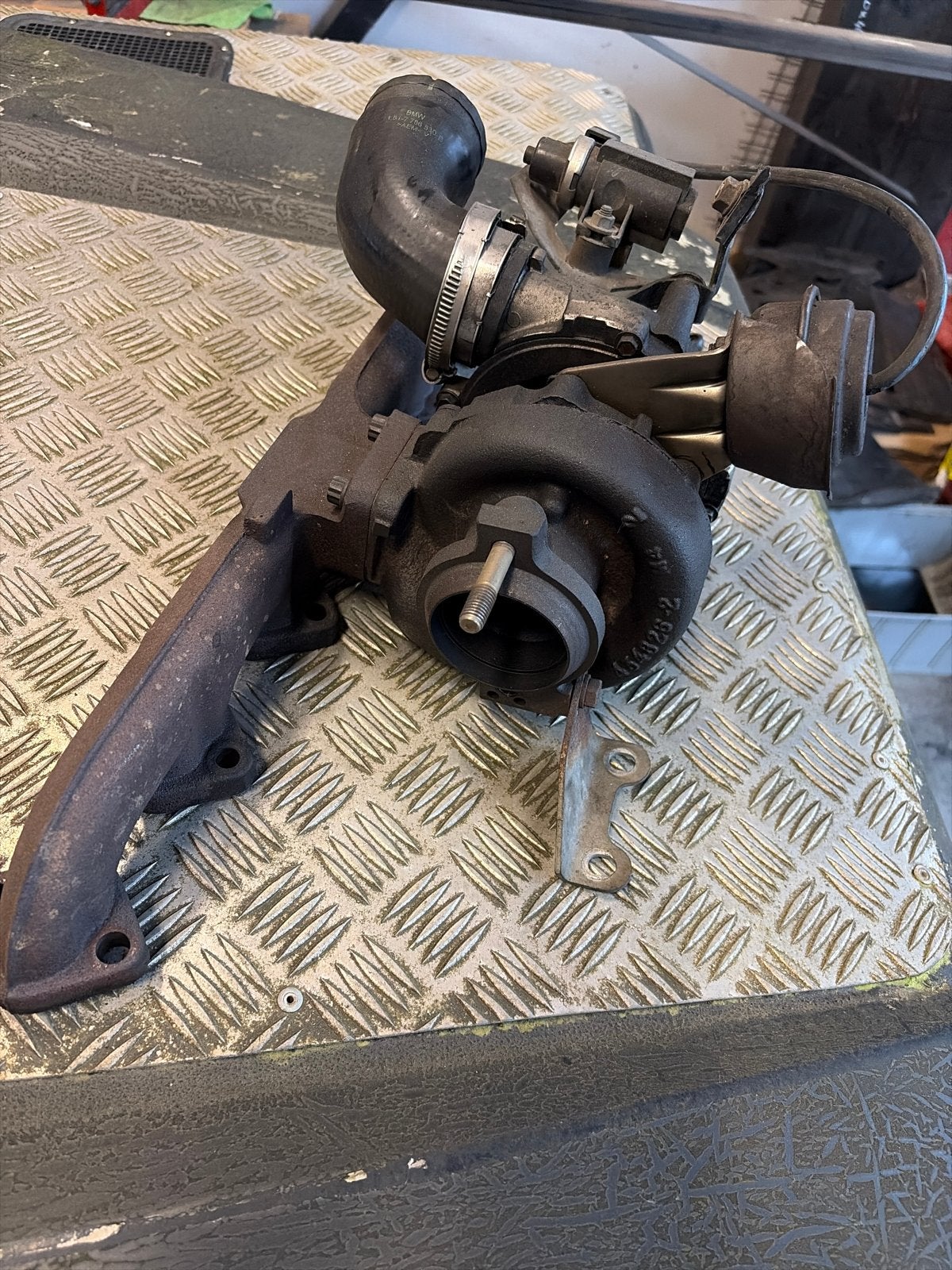 Turbo en inlaatspruitstuk BMW E39 M57 306D1, Ophalen, Gebruikt, BMW