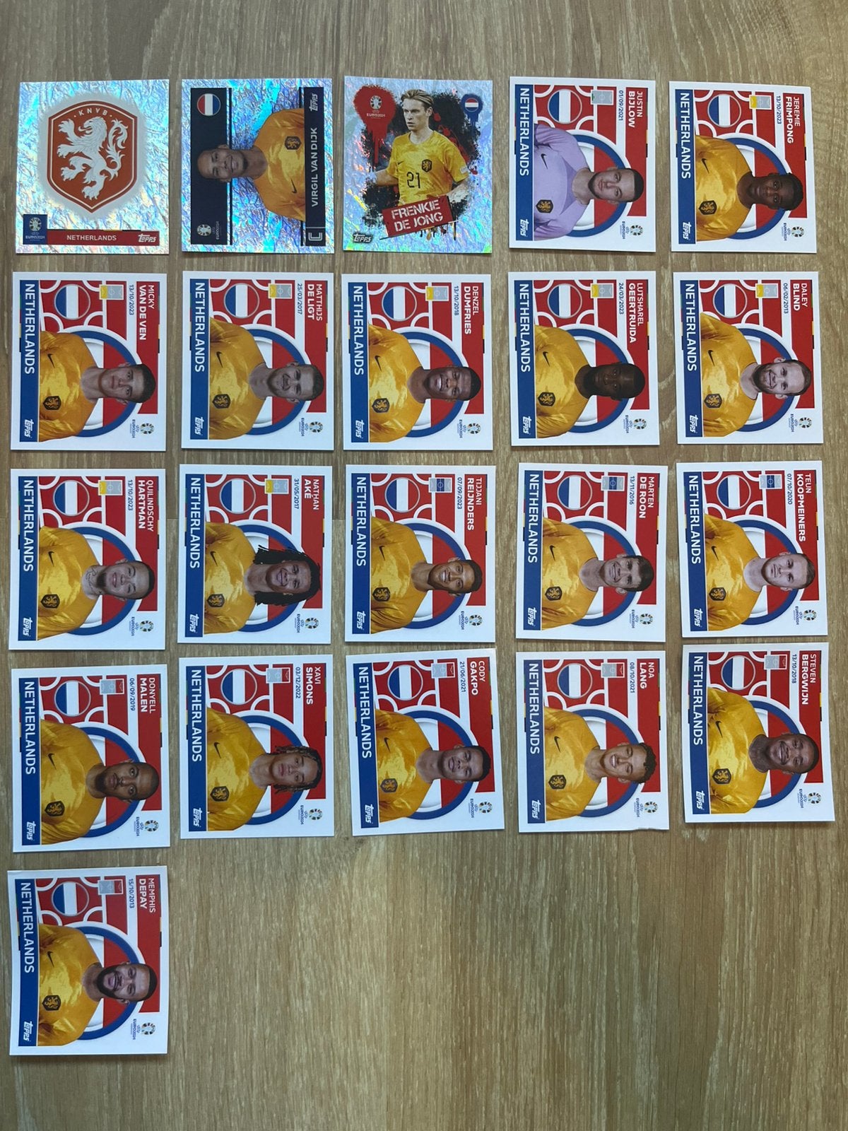 Ek 2024 nederland volledig team, Ophalen of Verzenden, Plaatje