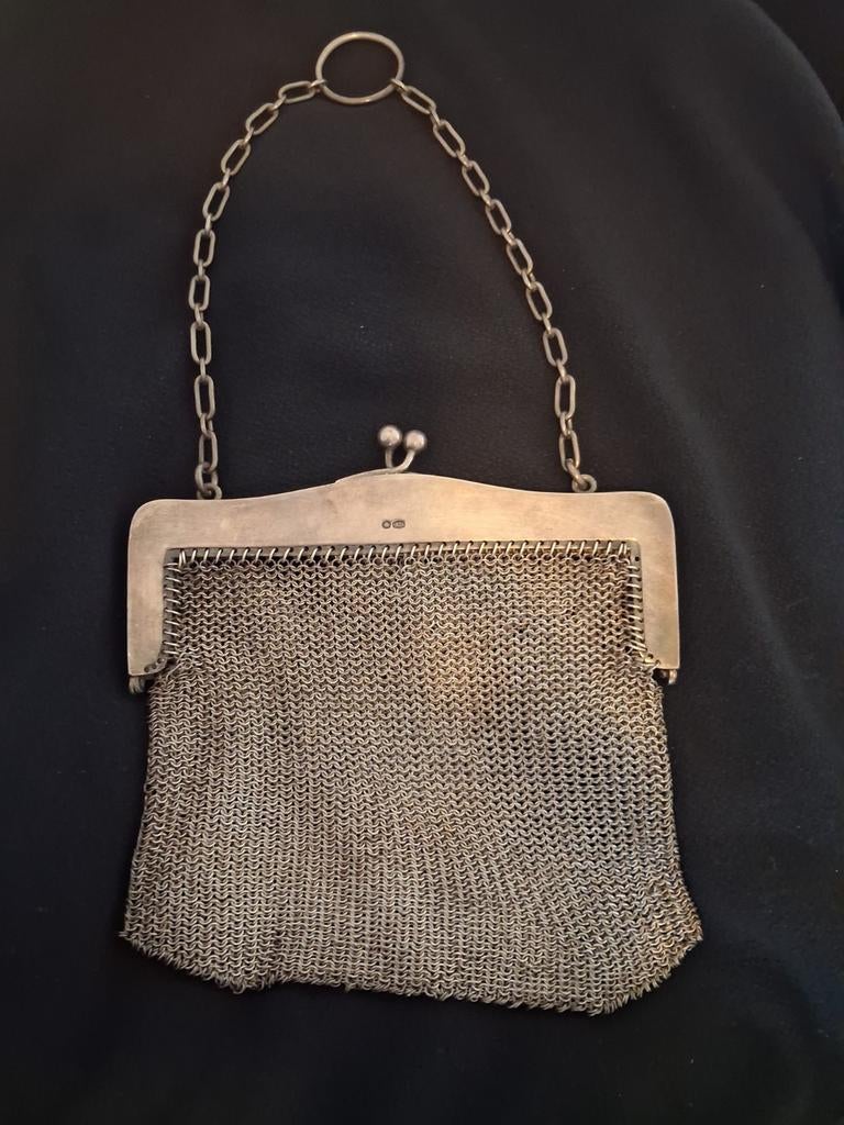 Antieke Zilveren Beurs (925), Antiek en Kunst, Ophalen of Verzenden, Zilver