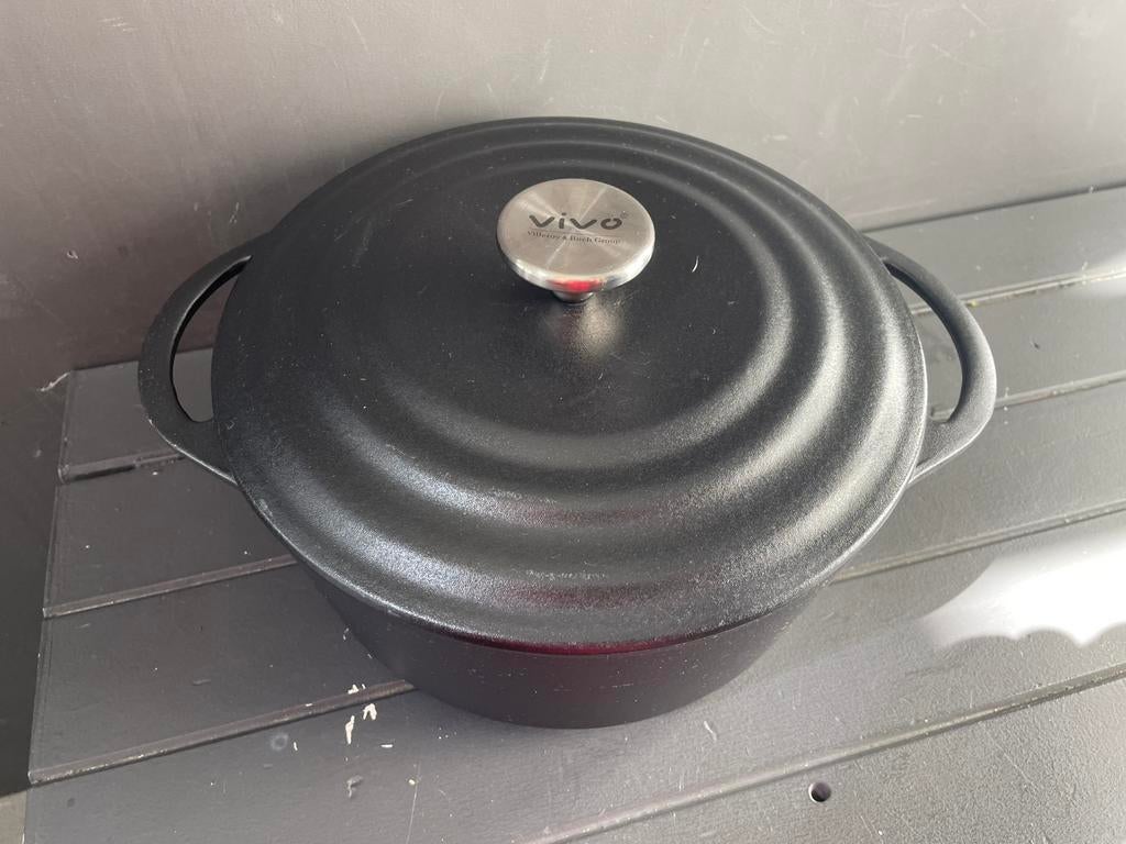 VIVO Villeroy&Boch gietijzeren braadpan, Ophalen of Verzenden, Zo goed als nieuw, Gietijzer, Koekenpan of Braadpan