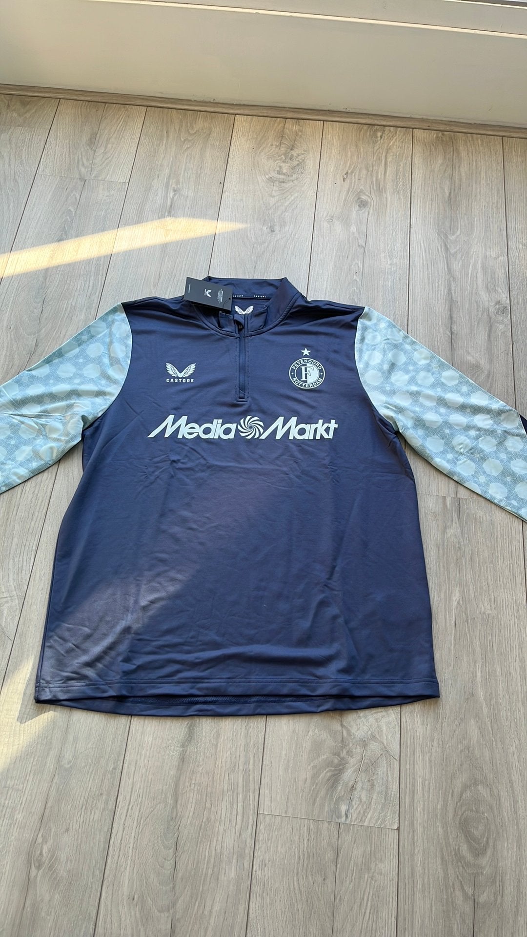 Feyenoord Rotterdam midlayer maat XL Nieuw, Zwart, Ophalen of Verzenden, Voetbal, Maat 56/58 (XL)