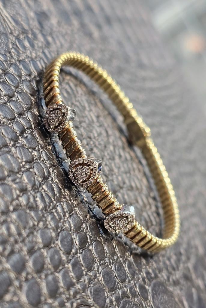 Prachtige 14karaat gouden dames armband, Ophalen of Verzenden, Zo goed als nieuw, Goud, Goud
