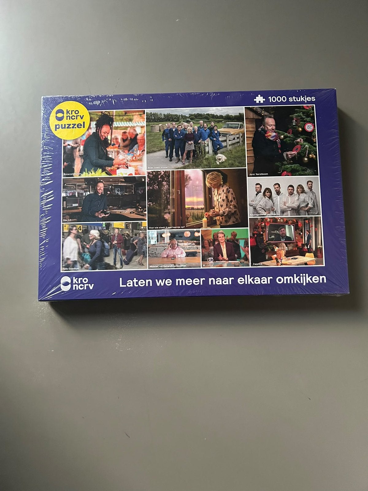 KRO - NCRV puzzel - 1000 stukjes, Ophalen of Verzenden, 500 t/m 1500 stukjes, Nieuw, Legpuzzel