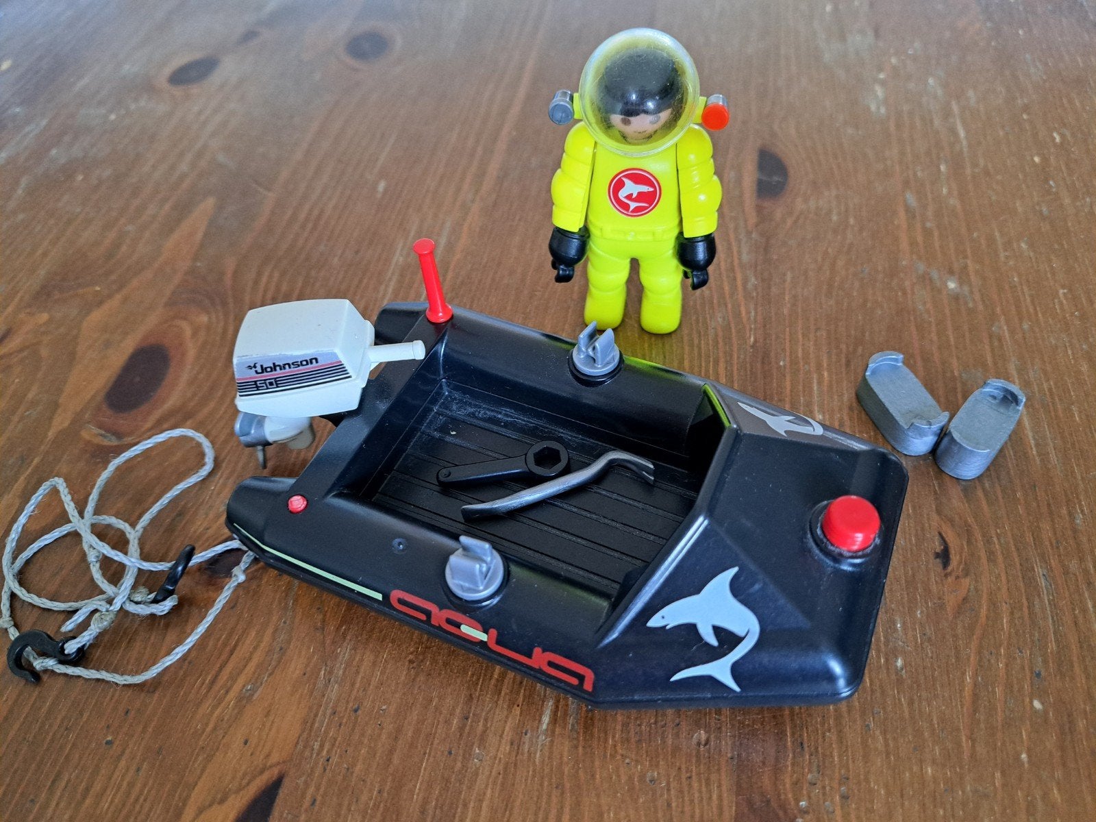 Playmobil Duikboot met Duiker en Accessoires, Ophalen of Verzenden, Gebruikt, Complete set, Boot/Schip
