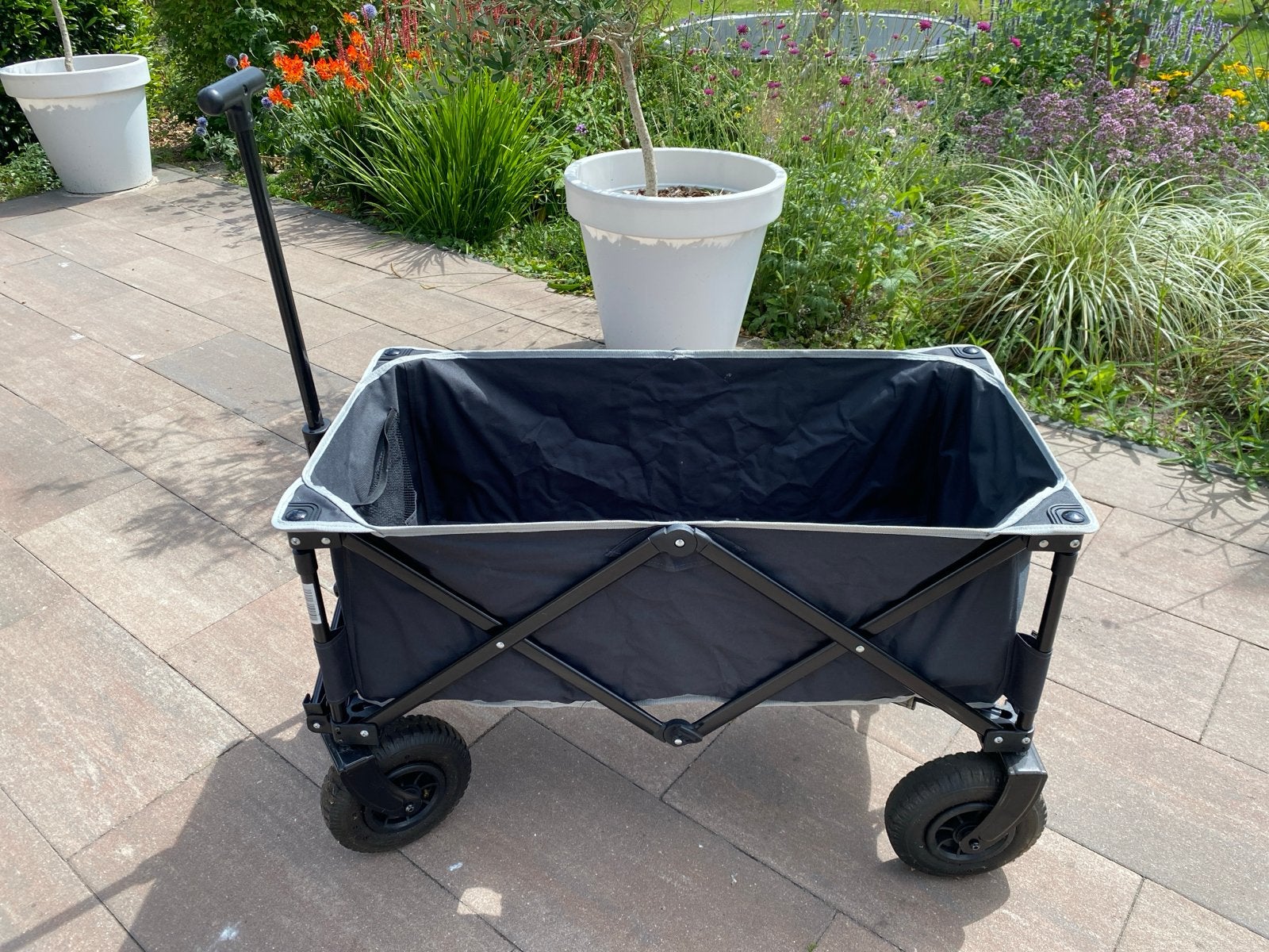 Obelink Airwheels opvouwbare bolderwagen met luchtbanden, Ophalen, Opvouwbaar, Zo goed als nieuw