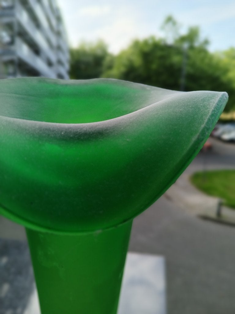 Antiek glas vaas, Ophalen of Verzenden