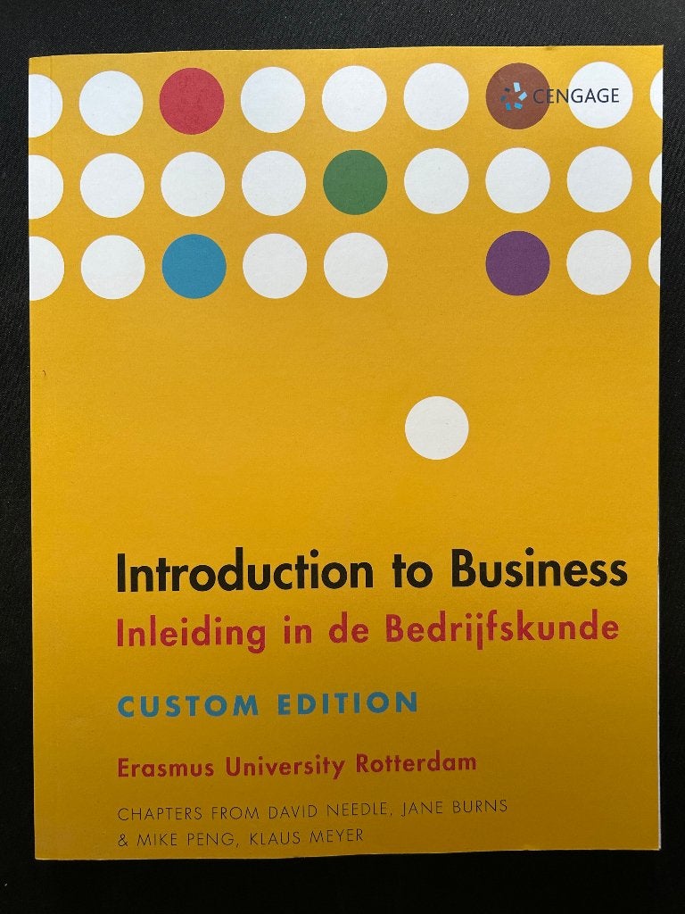 Introduction to Business Inleiding in de Bedrijfskunde, Diverse auteurs, Ophalen of Verzenden, Beta, WO