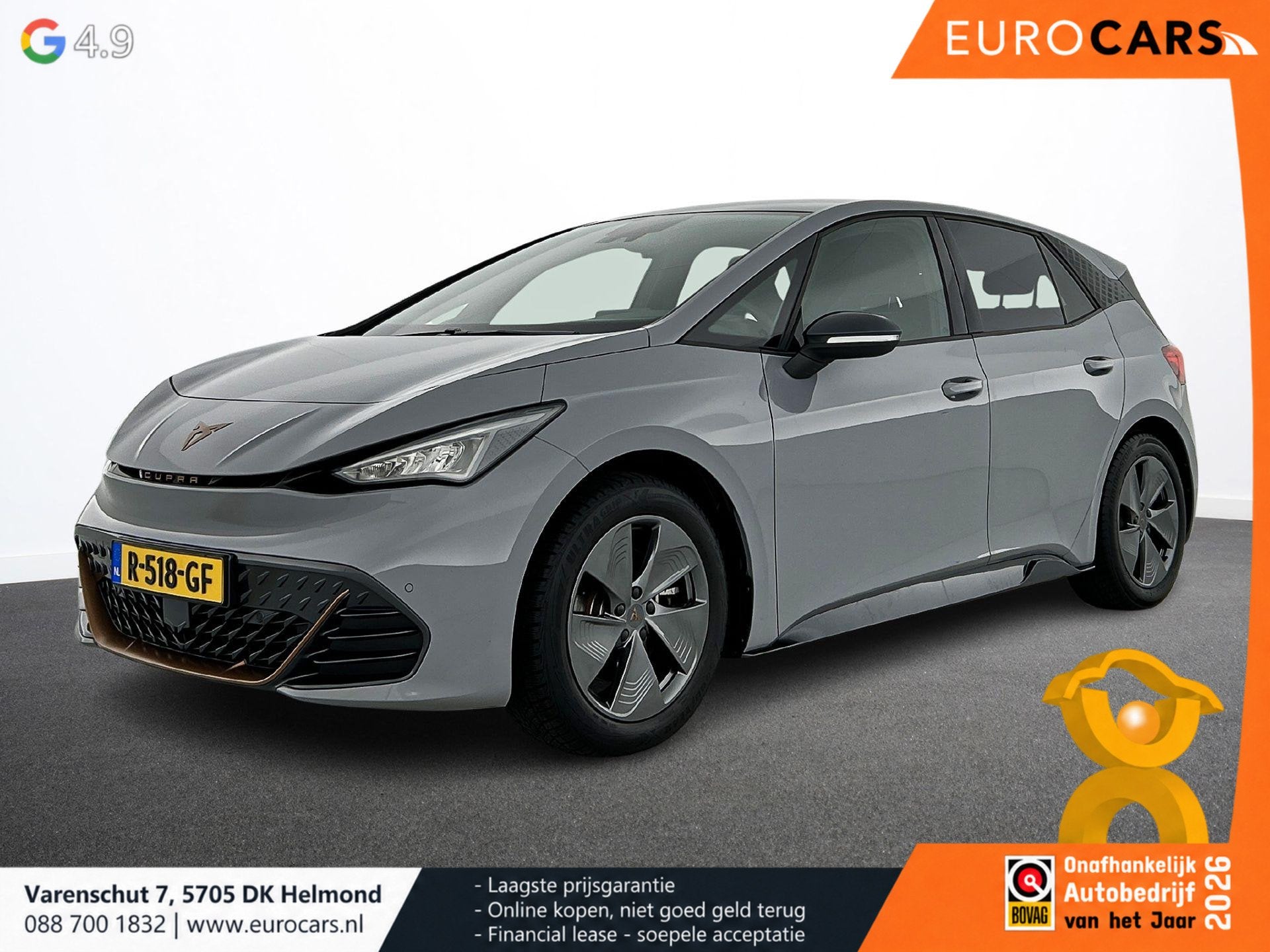 CUPRA Born Business 62 kWh Automaat Demo Navigatie Apple Car, Auto's, Automaat, Zwart, 375 min, Origineel Nederlands