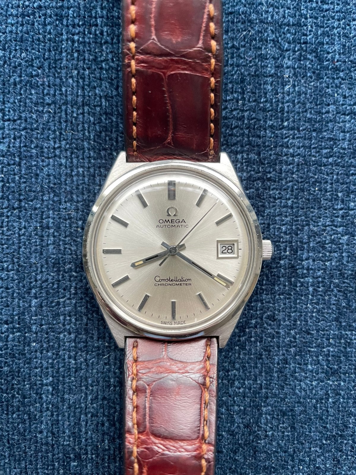 Omega Constellation, Staal, Polshorloge, Ophalen of Verzenden, Omega