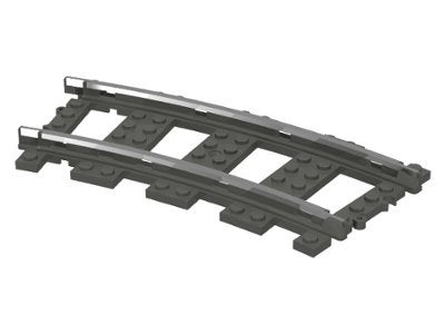 Lego Dark Gray Train, Track 9V Curve, Gebruikt, Overige thema's, Lego, Overige typen