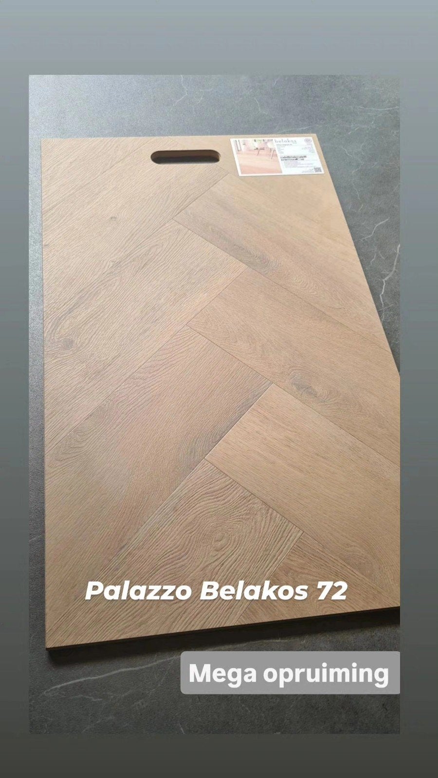 Belakos Palazzo  visgraat / Extra matte  OPRUIMING!, 75 m² of meer, Overige typen, Nieuw, Ophalen of Verzenden