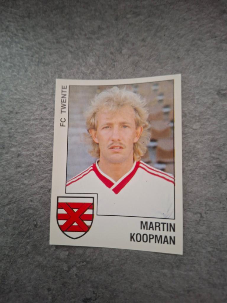 Panini sticker Voetbal 89. Speler Martin Koopman FC Twente., Verzenden, Zo goed als nieuw, Sticker