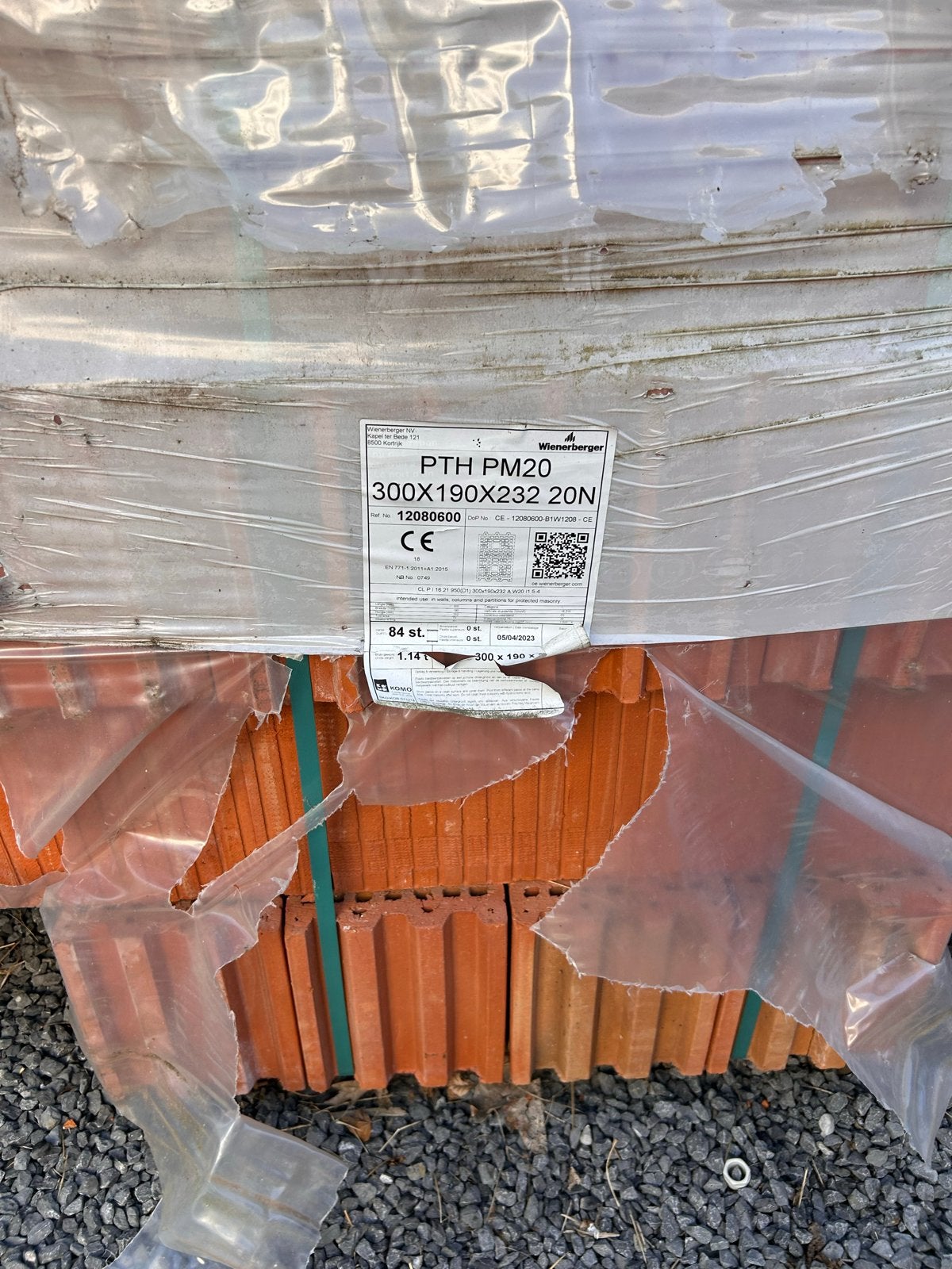 Winerberger PTH PM20 Bakstenen - Nieuw, Ophalen, Nieuw, Bakstenen